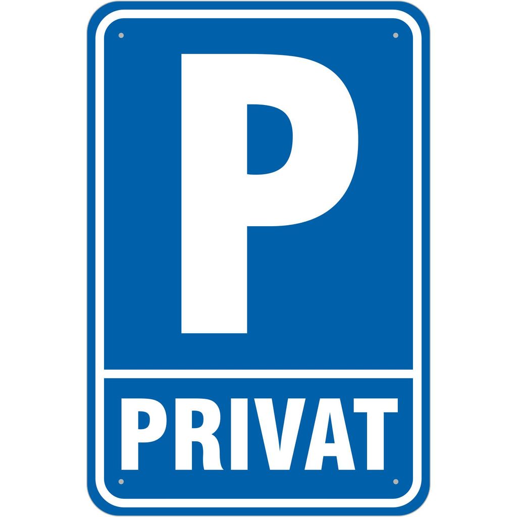 wetterfestes PVC-Schild "Privatparkplatz" 
