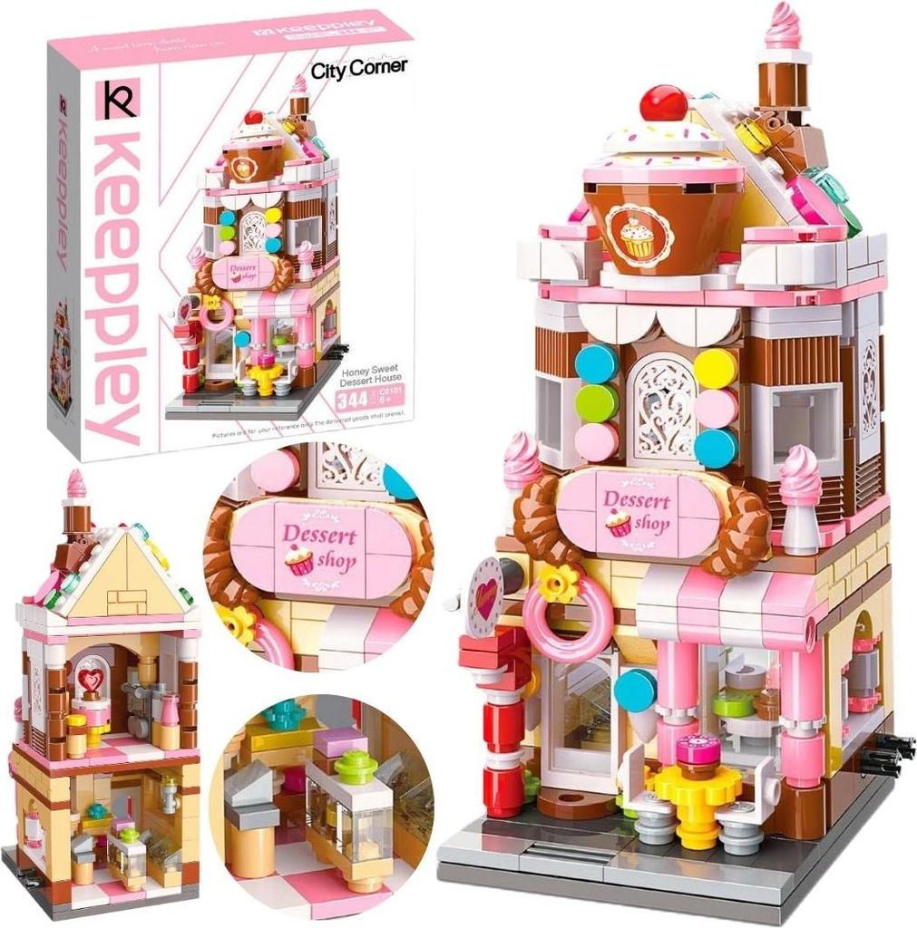 Honigsüßes Desserthaus-Bauset, 344 Teile, als Geschenk Produktbild 