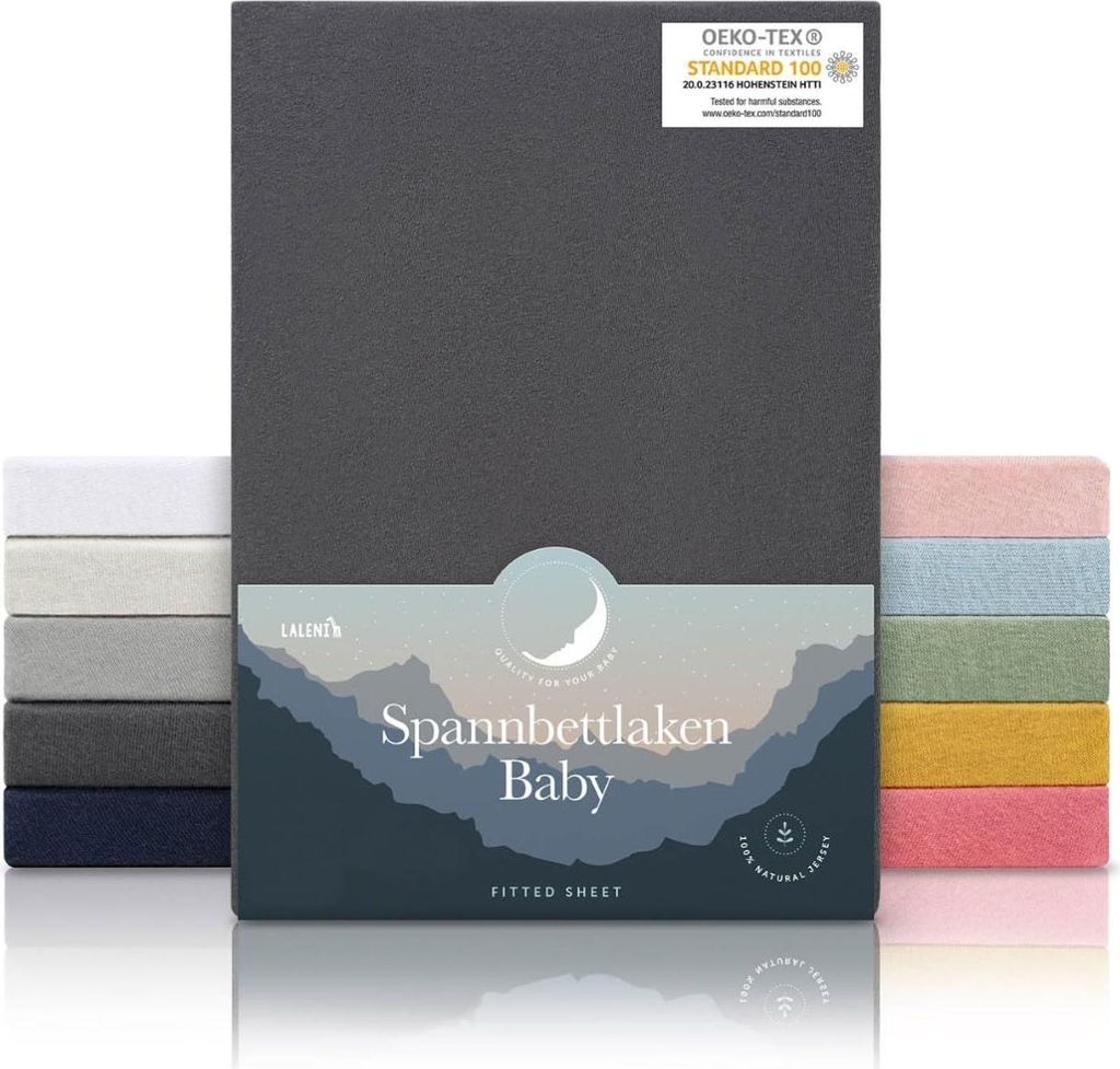 Laleni lenzuolino in jersey per box esagonale 100x115 cm -  Immagine del prodotto 