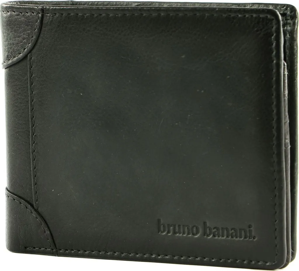 Bruno Banani Portafoglio Uomo in Vera Pelle Nera | Shop Online Italia