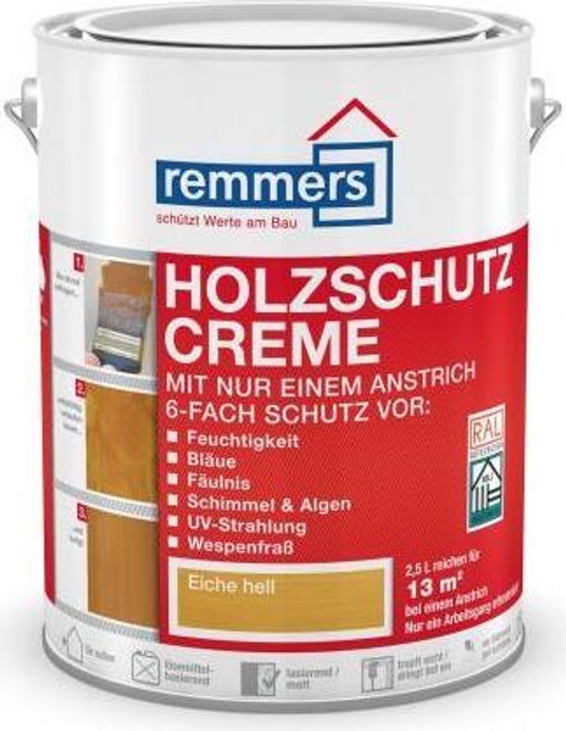 Remmers Wood Protection Cream 3w1 jasny dąb, 5 litrów, Zdjęcie produktu 