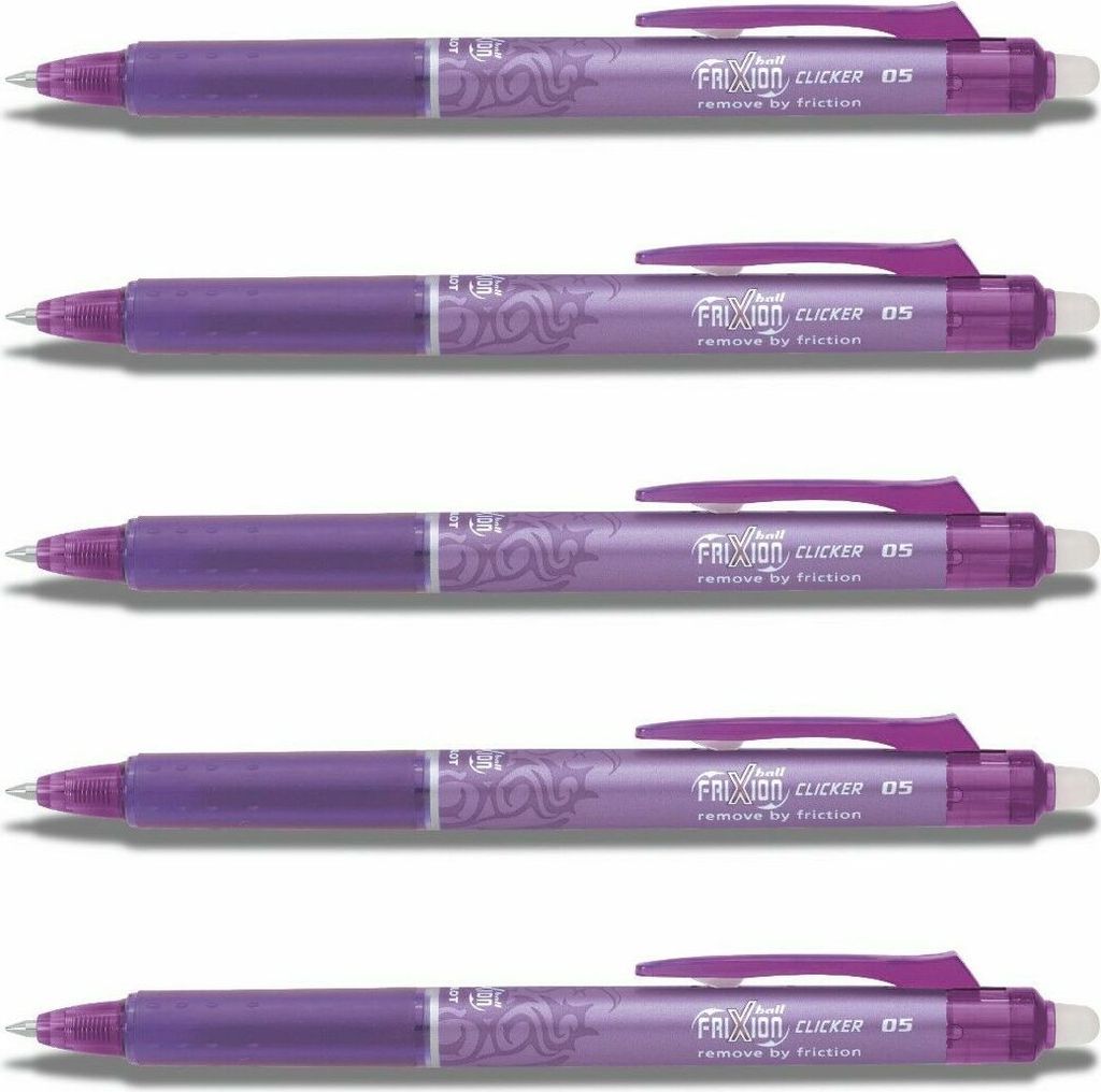 Pilot Frixion Clicker 0.5 Tintenroller violett 5er-Set
