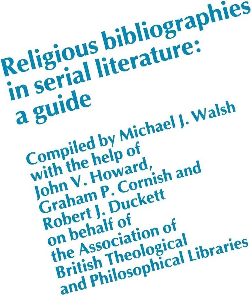 Religious Bibliographies in Serial Literature