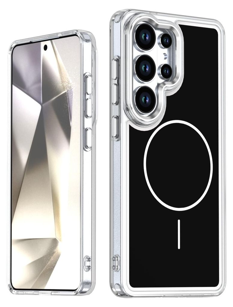 Magnetische Hülle für Samsung Galaxy S26 Ultra, Dünn Klare Stoßfest Handyhülle, Kompatibel mit MagSafe Schwarz