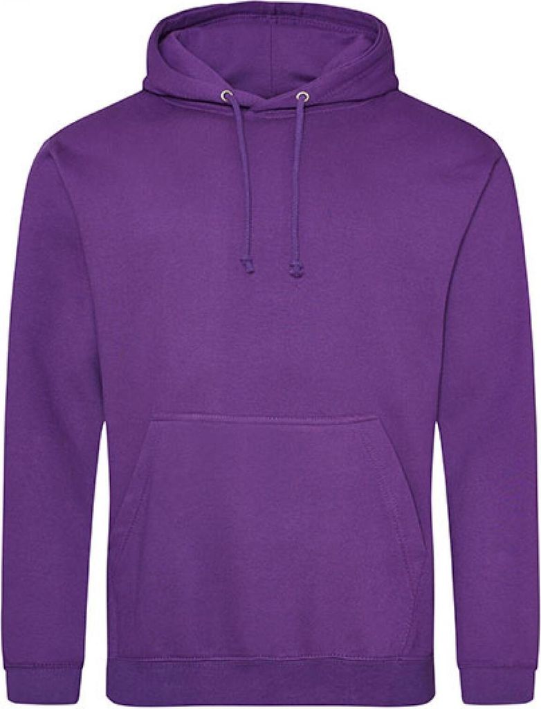Just Hoods JH001 | College Hoodie / Kaputzenpulli in vielen Farben - Farbe: Purple - Größe: S