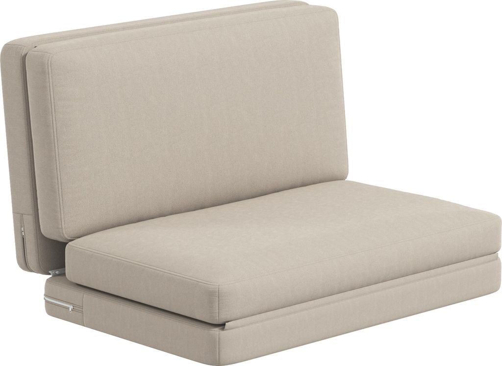 HOMCOM Bodensofa 3-in-1 Klappbar Schlafsofa mit Samtoptik Produktbild 
