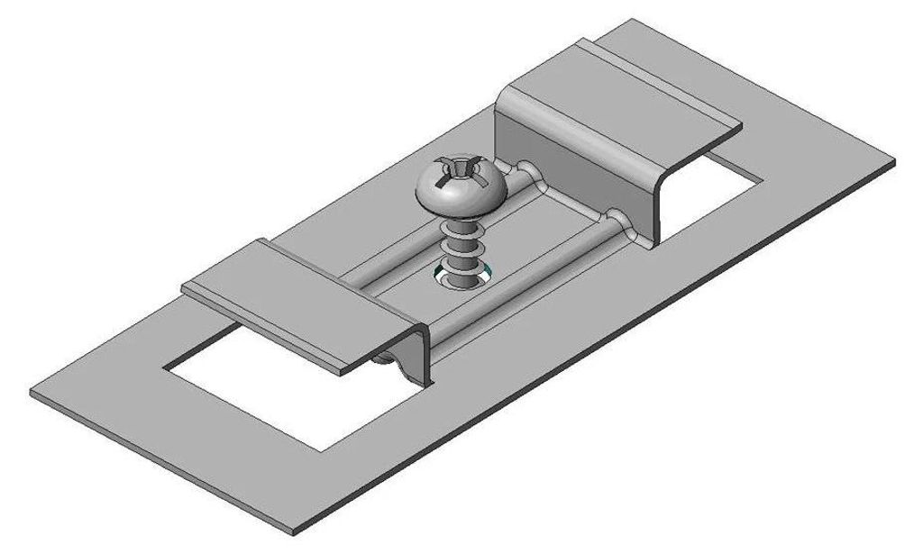 PROFI Fugenkralle 920 SKSB, Paneelbefestigung, Nut Nut Paneele, 4 0 mm Nutwangenstärke, 20 mm Sichtfuge, inklusive 100 Pan Head Schrauben