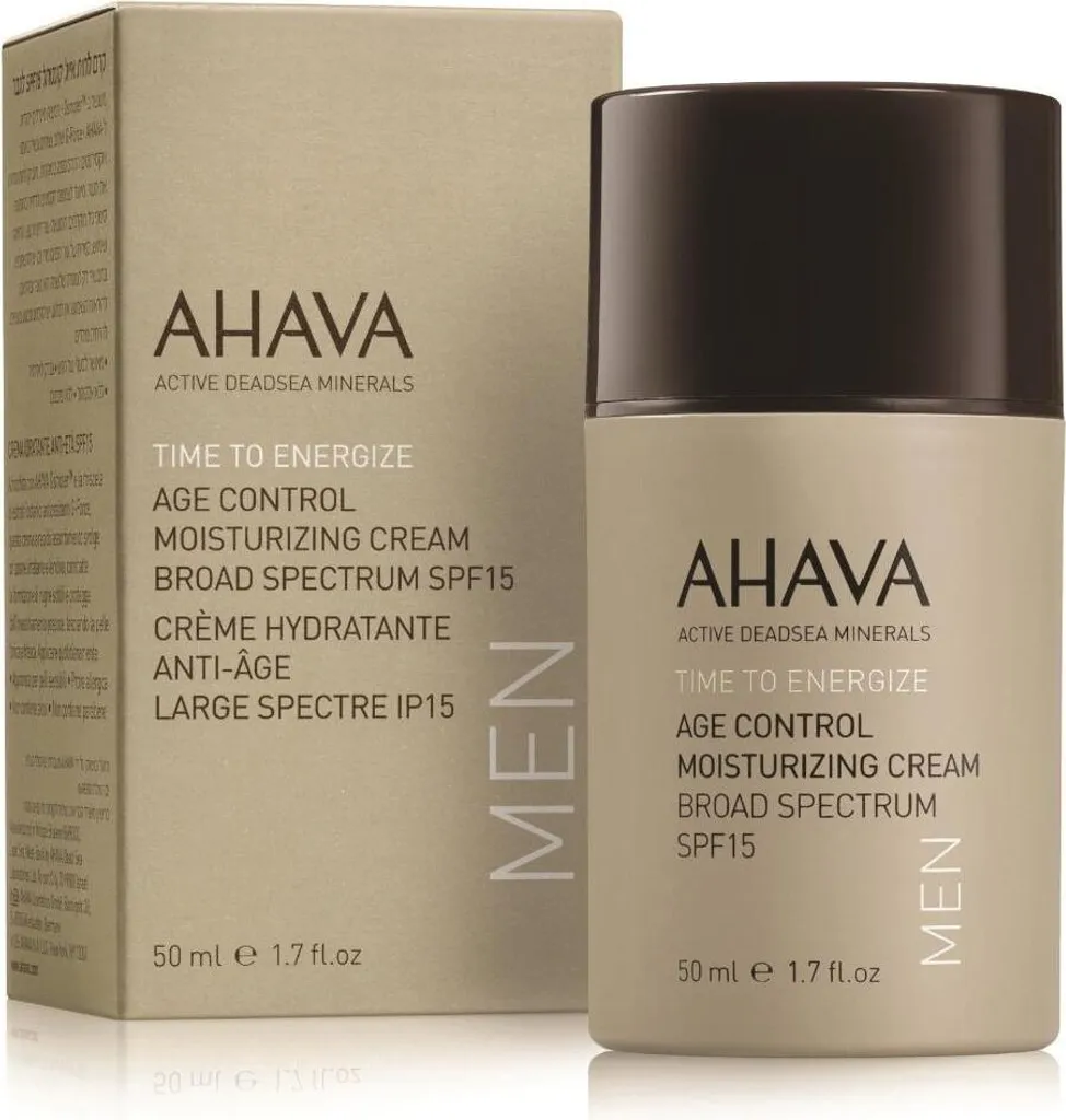 Anti-Rides Homme AHAVA SPF15 - Stop Peau Sèche et Vieillissement Solaire