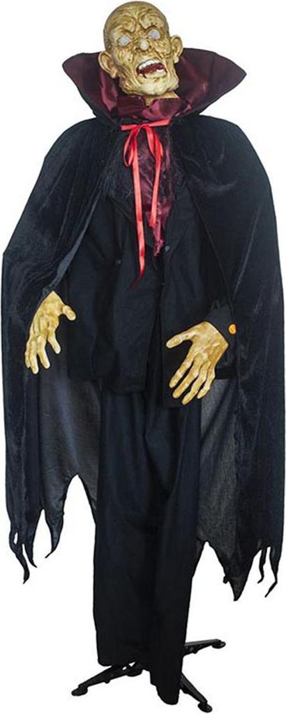 Halloween-Animatronic-Puppe: Dracula (Licht, Ton und Bewegung) (180 cm)