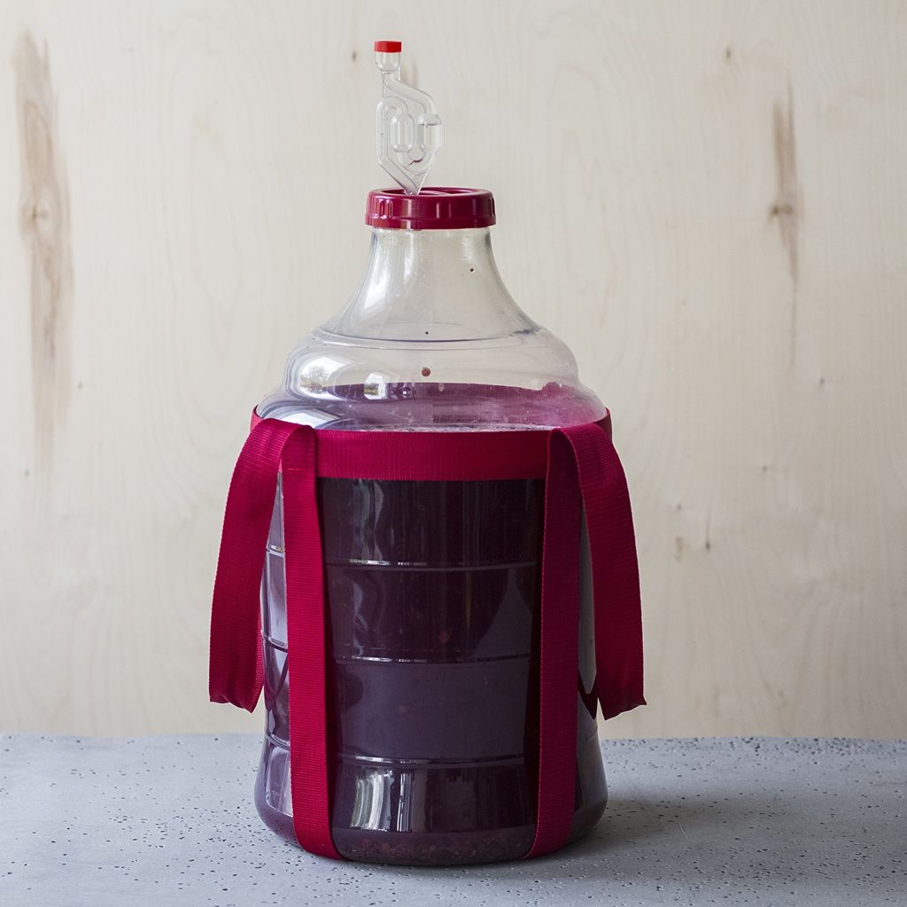 WEINBALLON mit ZUBEHÖR Gärballon Korbflasche BROWIN Wine Produktbild 8