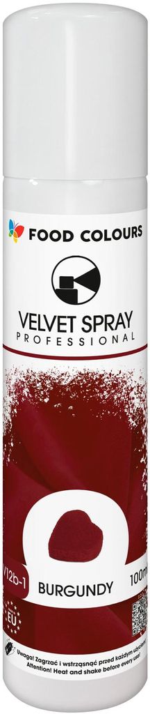 Zamsz w sprayu Velvet Spray V12b Burgundy zamsz czekoladowy Zdjęcie produktu 