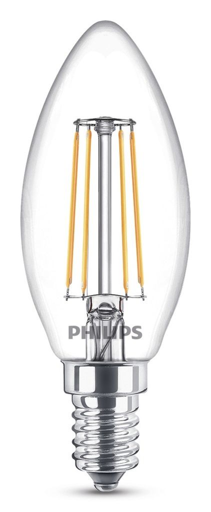 Philips Kerze, 4 W, 40 W, E14, 470 lm, 15000 h, Warmweiß Produktbild 