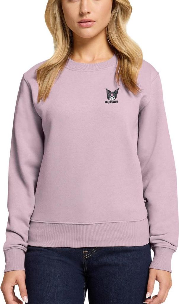 Spreadshirt Kuromi Stick Portrait Damen Premium Pullover, L, Altrosa