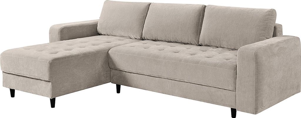ECKSOFA mit Schlaffunktion - Flachgewebe
