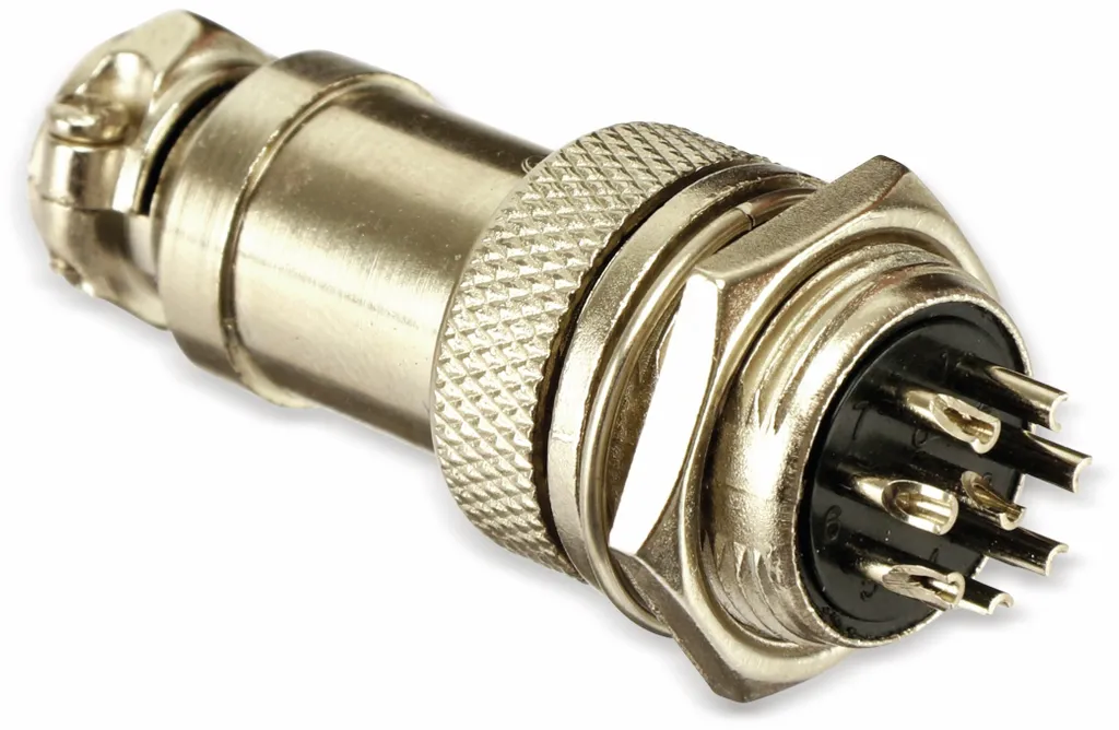 Connettore Circolare GX16-8 Pin Aviation per Segnale e Potenza