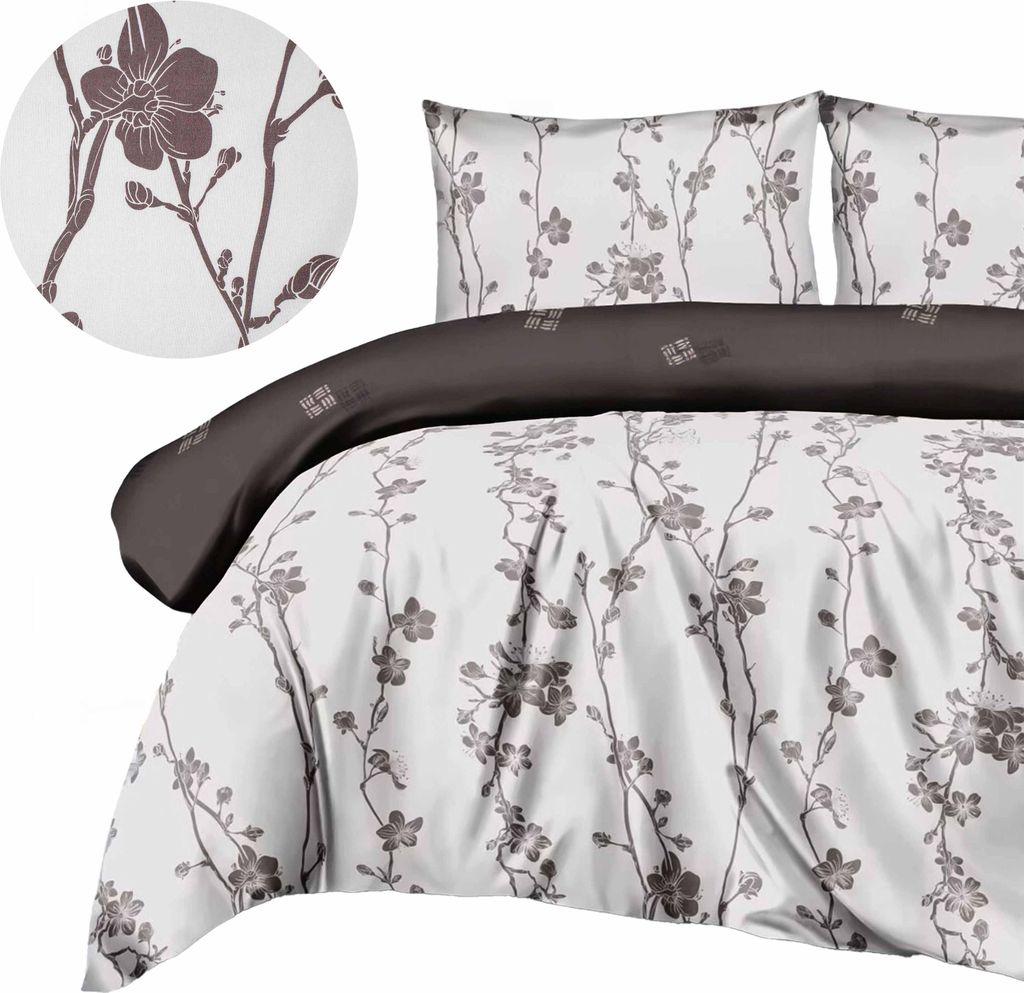 Domarex Bettwäsche-Set 160x200 cm mit 2 Kissenbezügen 70x80 cm – Satin-Mikrofaser, Weich, Wendbar, Premium, Satin Touch