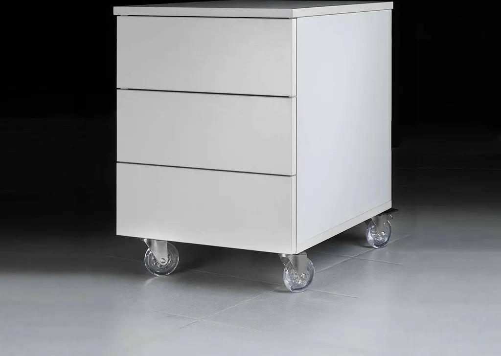 Kit de 4 roulettes transparentes Slip D75 avec platine de fixation - 7