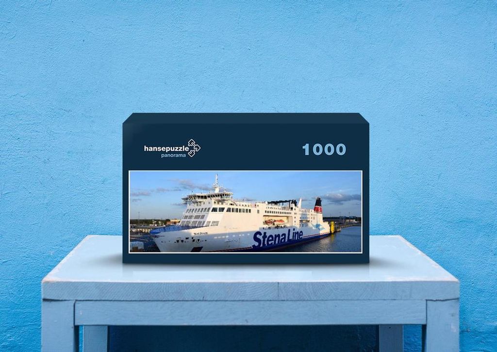 hansepuzzle 69720 - Fähre Puzzle, 1050 Teile, Fortbewegung, 60,0 x 46,0cm mit hochwertiger Aufbewahrung, Kartonbox und wiederverschließbarem Beutel