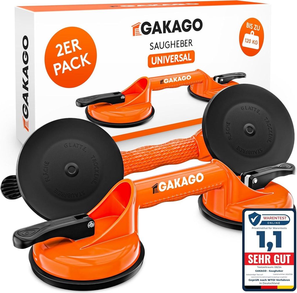 Gakago Saugheber 2er Pack Ergonomische & rutschfeste Produktbild 
