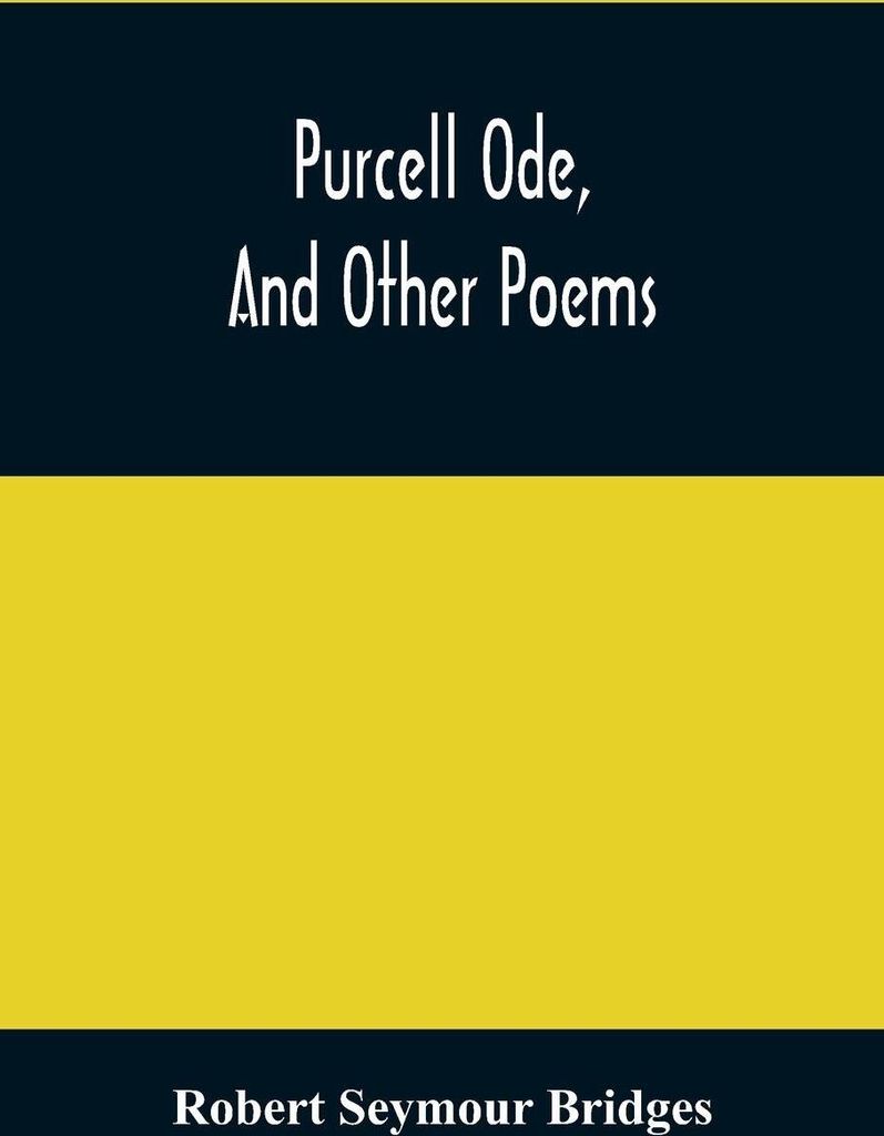 Purcell Ode, And Other Poems