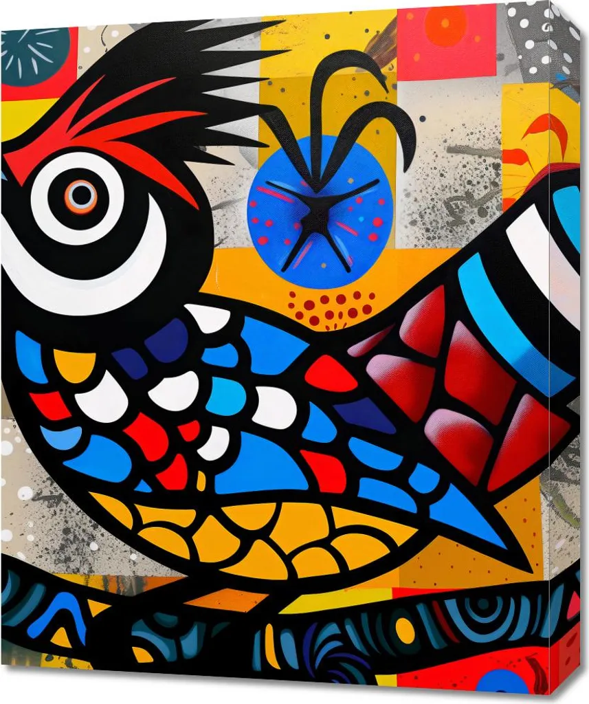 Décoration Murale Oiseau 50x60 cm pour Chambre Enfant ou Adultes