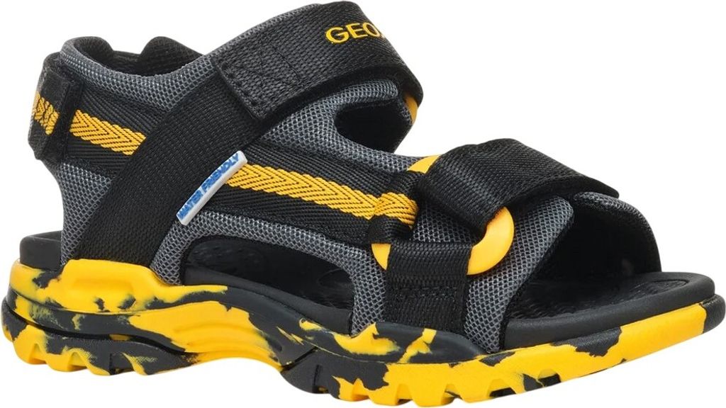 Geox - Jungen Sandalen "Borealis" FS11681 (36 EU) (Schwarz/Gelb)