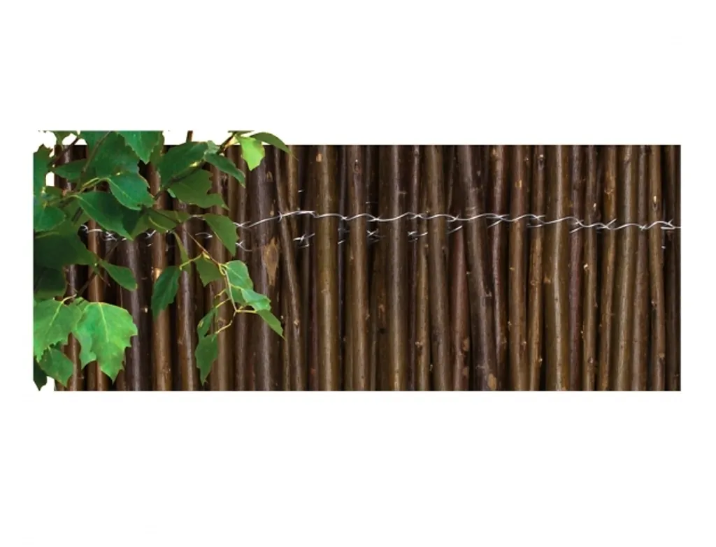 Canisse en osier foncé 2x3m - Brise-vue naturel pour balcon et jardin