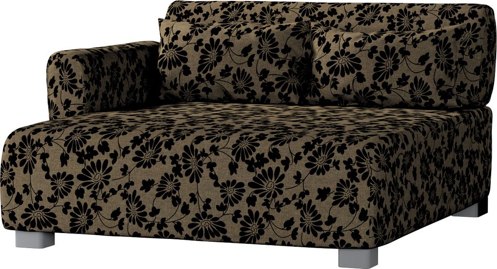 Dekoria Bezug für Mysinge Sessel, beige-schwarz, Bezug für Sessel Mysinge