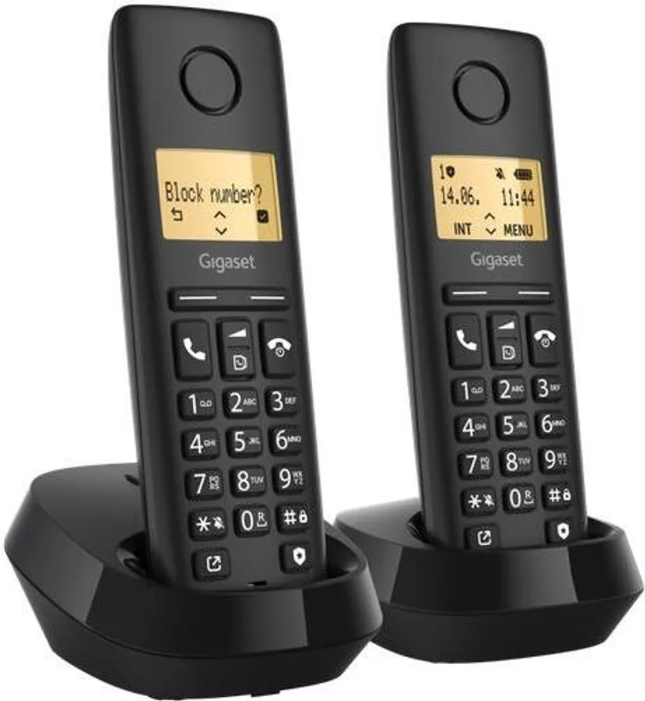 Gigaset PURE 100 Duo Téléphone sans Fil Anti-Ondes et Facile à Lire