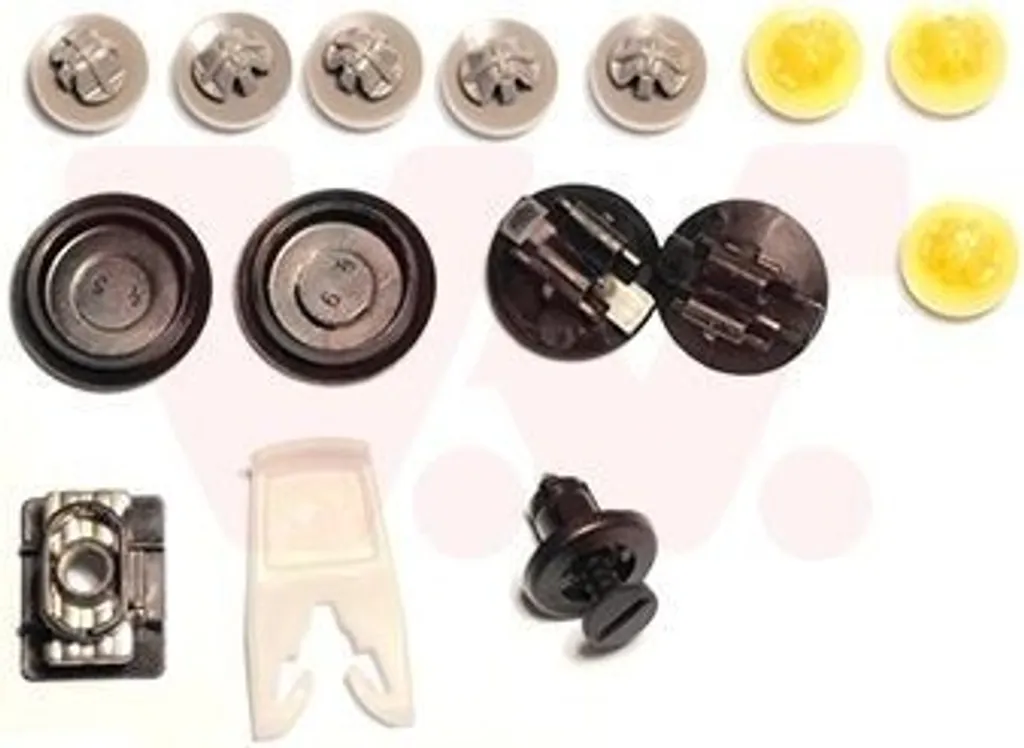 VAN WEZEL Kit di montaggio porta 4334799 Anteriore sinistra Anteriore destra per RENAULT CLIO II (BB0/1/2, CB0/1/2)