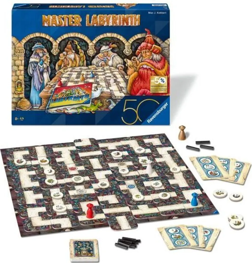 Jeu de Puzzle Labyrinth Master : Labyrinthe Mouvant pour 2 à 4 Joueurs - 2