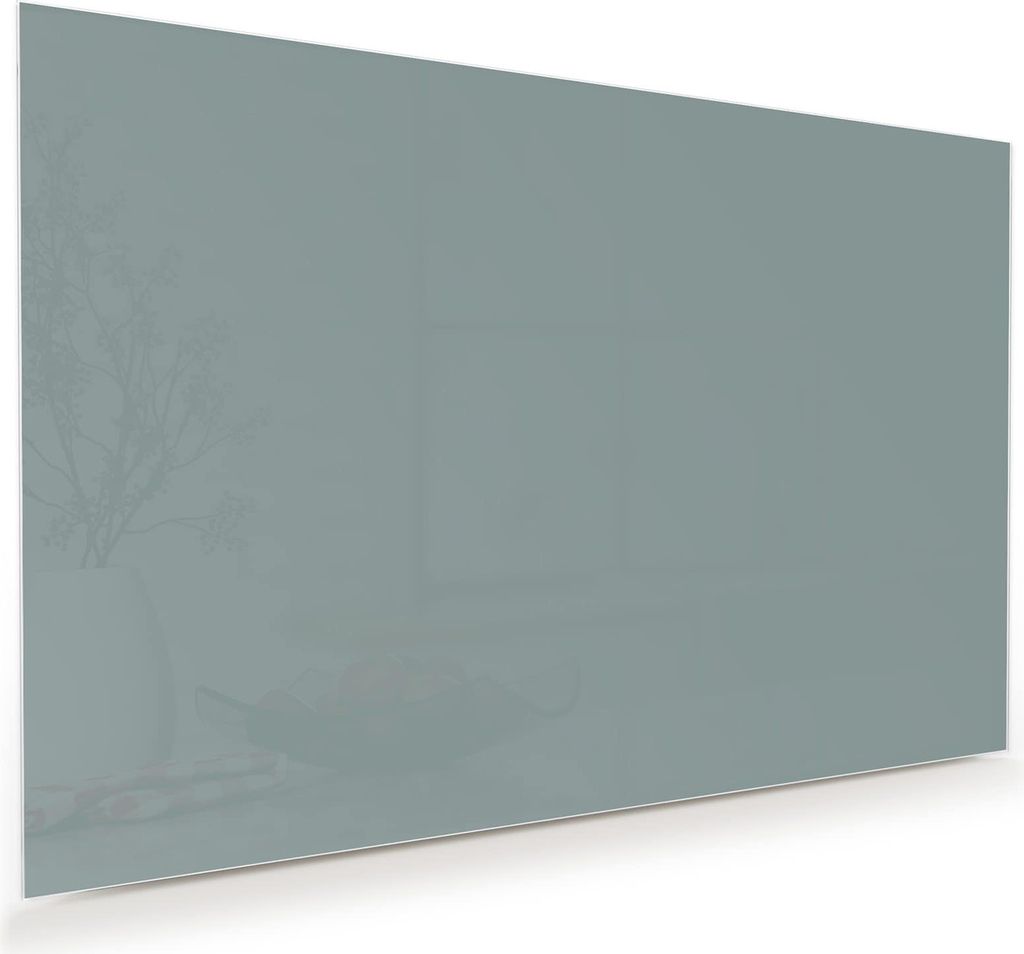 Glasbild 90x60cm in XXL für Wohnzimmer, Schlafzimmer Motiv Grauer Hintergrund I