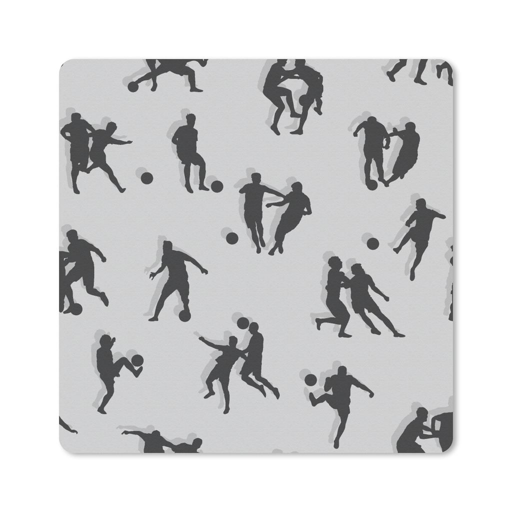 MuchoWow Mauspad Mousepad Sport - Fußball - Muster 30x30 cm - Mousepads - Maus Mat - Pad - Mausunterlage - Gaming