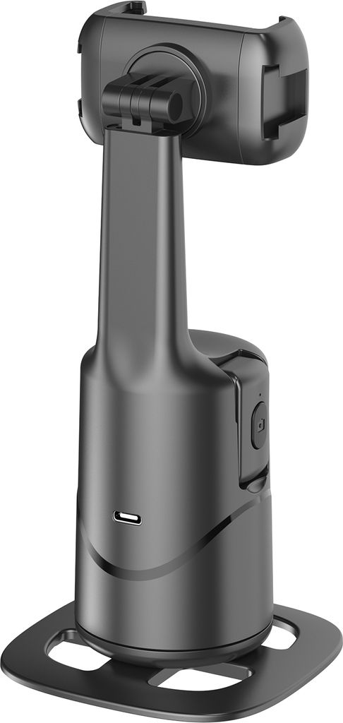 AI Auto Face Tracking Gimbal 360¡ã Auto Tracking Telefonhalter Smart Selfie Roboter Kameramann Gestensteuerung Eingebauter Akku mit abnehmbarem F...