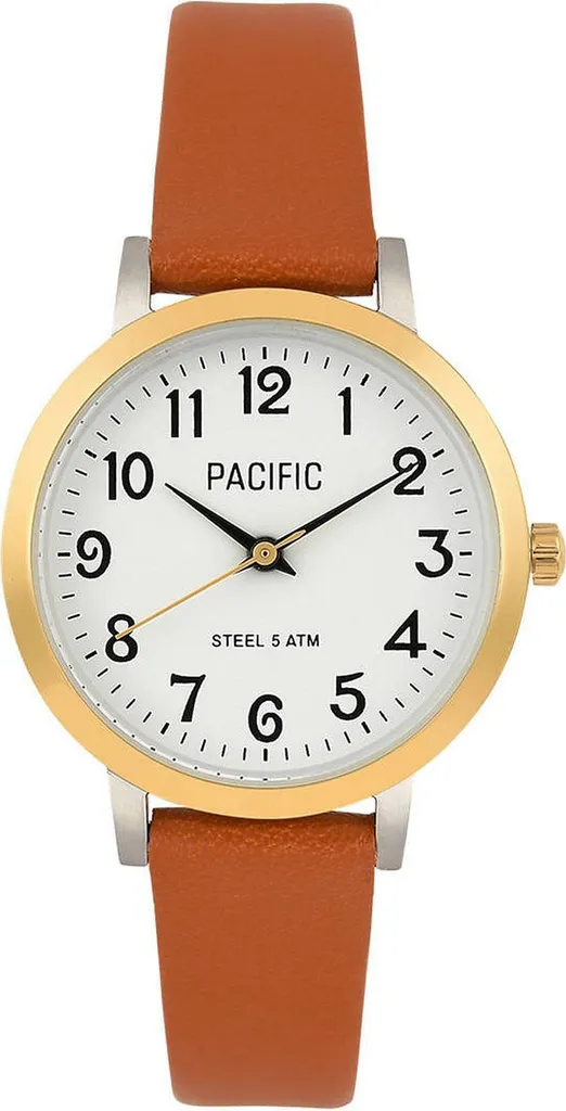 Montre Pacific PC00934 Femme - Modèle Marron Classique et Élégant