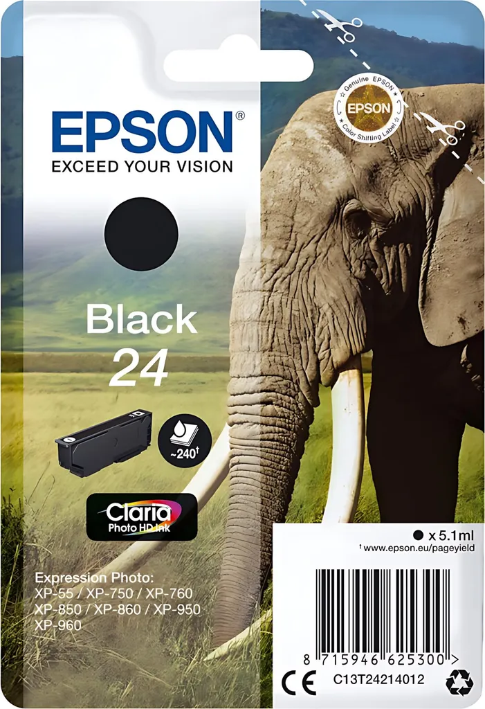 Cartuccia Originale Epson T2421 Nero | Per Professionisti