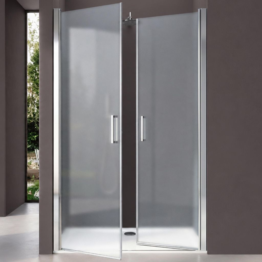 doporro Double Portes de Douche à L'italienne Opaque Image du produit 