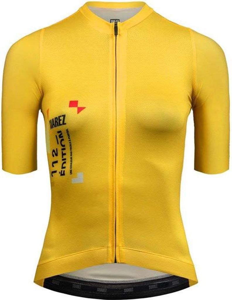 Suarez Tour De France 2025 Kurzarm-radtrikot Gelb S Damen Gelb S