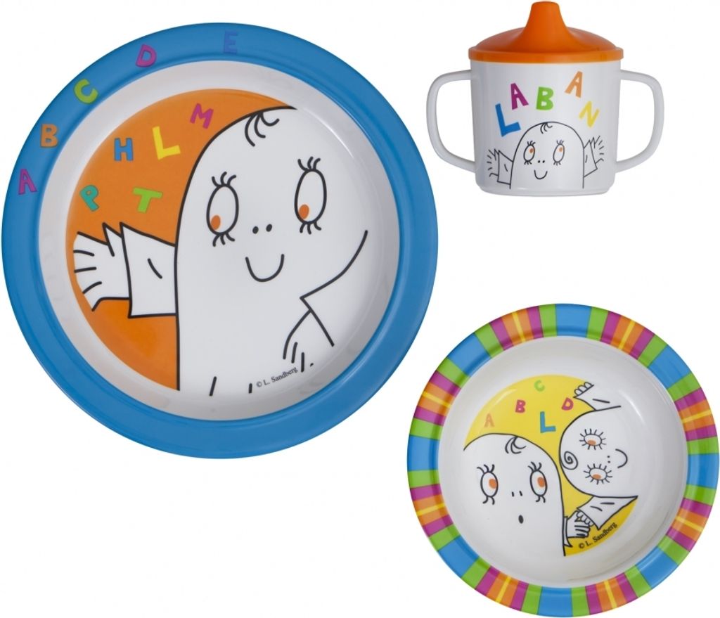 Rättstart Kindergeschirr "Kleines Gespenst Laban" - 3 Teile