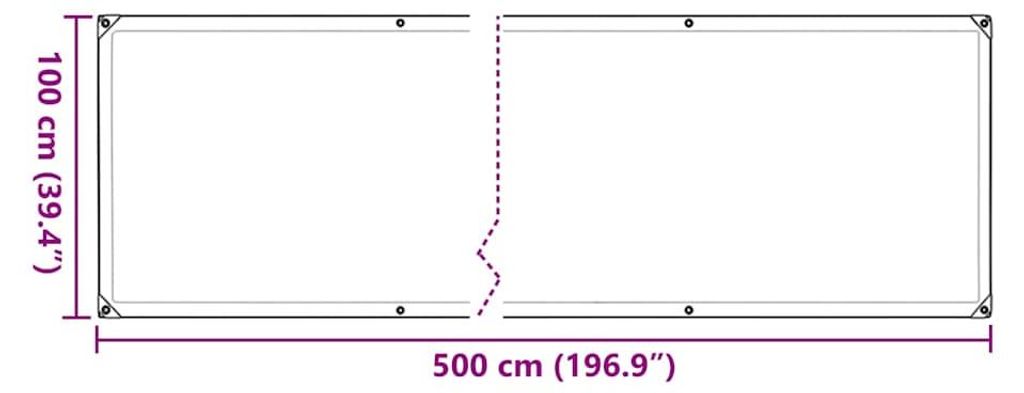 vidaXL Pflanzenabdeckung mit Ösen 1x5 m Polyethylen Produktbild 