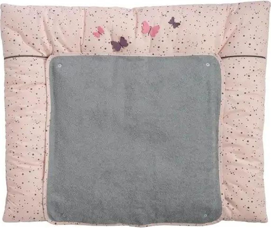 Be Be's Collection 3D Schmetterlinge rosa Wickelunterlage groß 85 x 70 cm