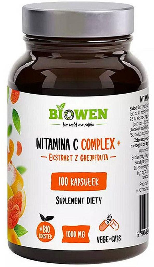 Suplement diety Biowen Witamina C Complex+ 100 kaps ekstrakt z grejpfruta