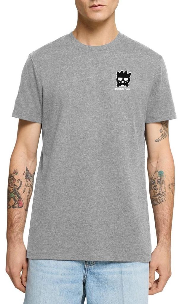 Spreadshirt Bad Badtz-Maru Portrait Männer Premium T-Shirt, 5XL, Grau meliert