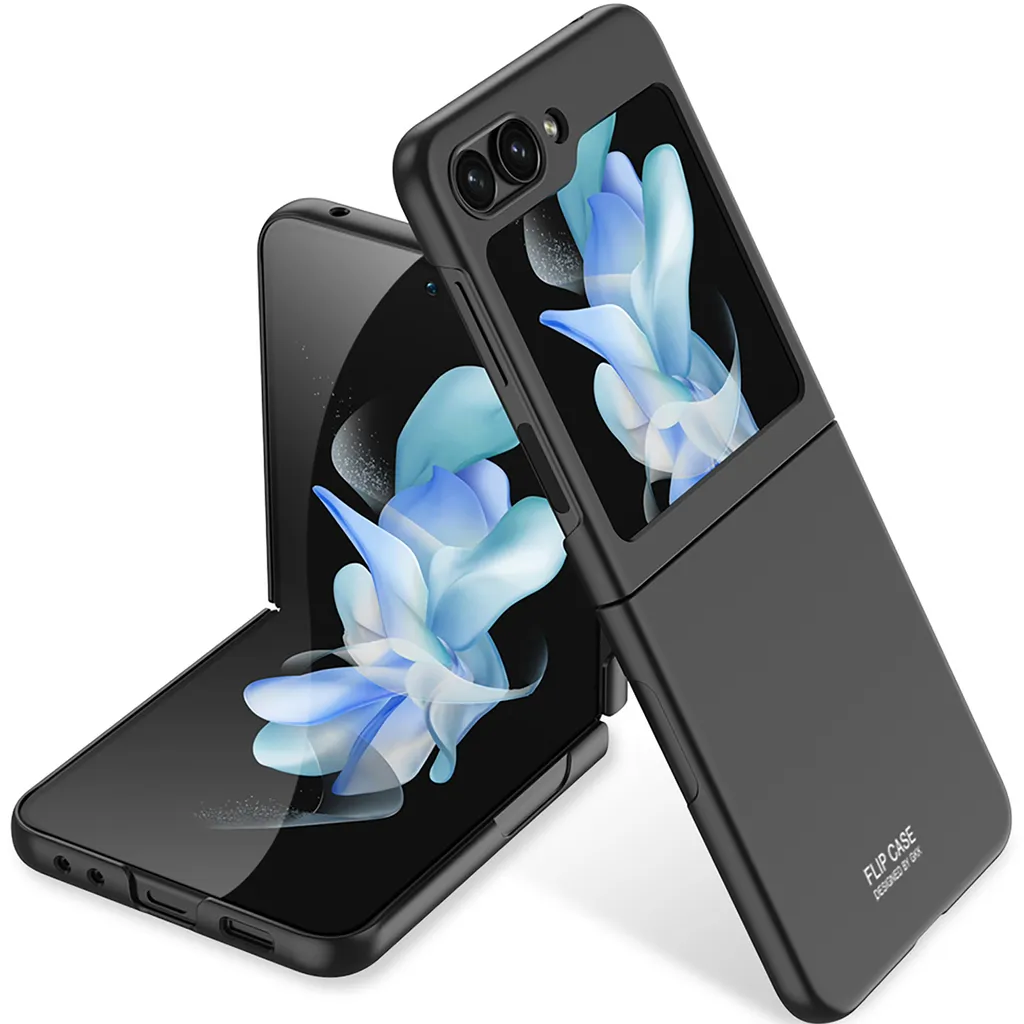 Cover Glamour Samsung Z Flip 5 Matte Black - Sottile & Anti-Impronta