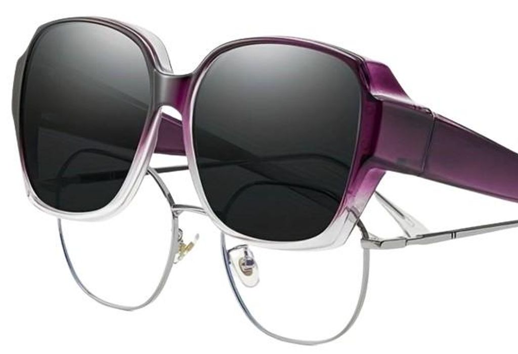 GKA A Überzieh Sonnenbrille für Brillenträger lila Fit Over Produktbild 