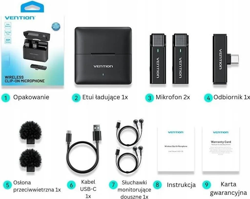 Microphone Cravate Sans Fil Double pour Smartphone USB-C et Vlogging Pro - 2