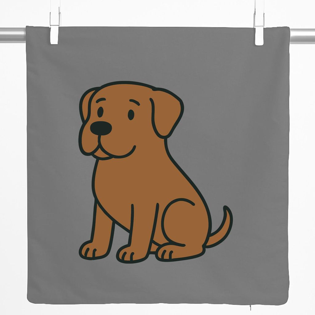 Huuraa Kissenbezug Boerboel Comic Boeri 40x40cm Steel Grey Baumwolle Dekokissenbezug Geschenkidee