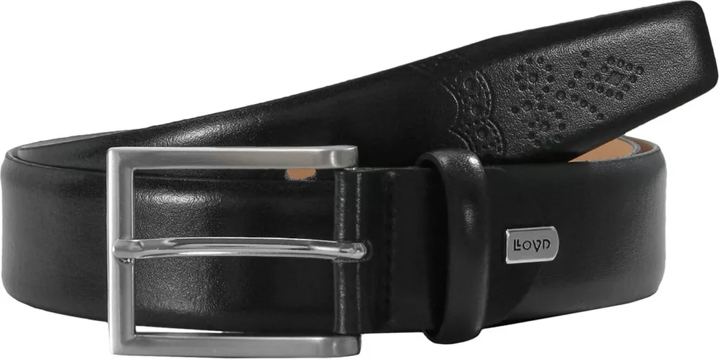 Regalo Uomo: Cintura LLOYD Pelle Nera W110 | Eleganza Senza Tempo