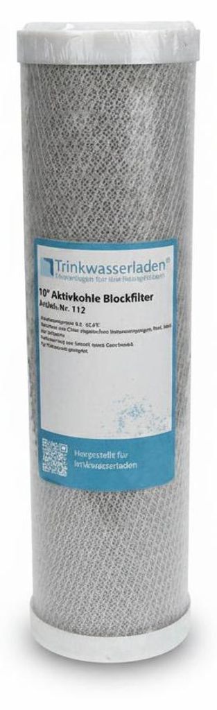 Aktivkohleblock 10' Hochwertiger Trinkwasserfilter aus Kokussnussschale