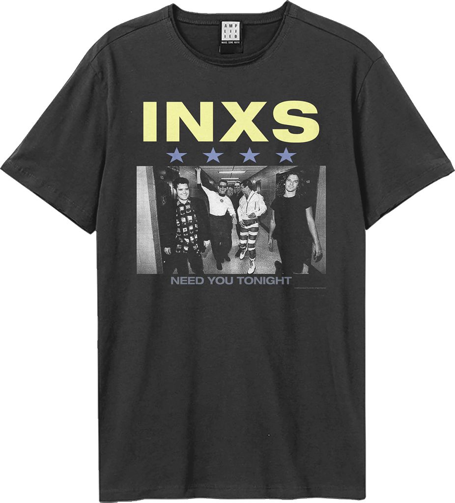Amplified - "Need You Tonight" T-Shirt für Herren/Damen Uni GD2408 (3XL) (Holzkohle)